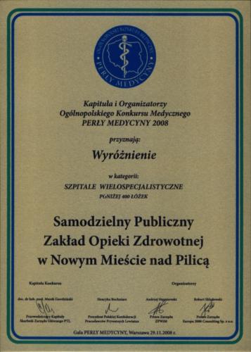 Konkurs "Perły Medycyny 2008"